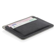 Vue Porte-cartes anti RFID Québec de couleur gris| Krokrodeal