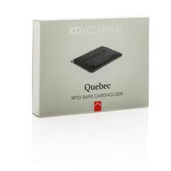 Vue Porte-cartes anti RFID Québec de couleur gris| Krokrodeal