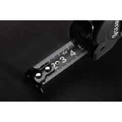 Vue Mètre ruban 5M Gear X avec rétraction lente/rapide de couleur noir| Krokrodeal