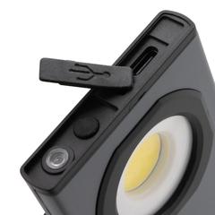 Vue Lampe de poche USB 260lm en plastique RCS Gear X de couleur gris| Krokrodeal