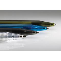 Vue Stylo transparent X8 en rPET GRS de couleur blanc| Krokrodeal