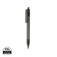 Stylo transparent X8 en rPET GRS publicitaire pas cher