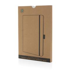 Vue Carnet de notes A5 en cuir reconstitué RCS Sam de couleur blanc| Krokrodeal