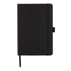 Vue Carnet de notes A5 en cuir reconstitué RCS Sam de couleur noir| Krokrodeal