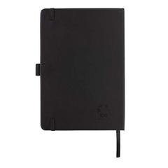 Vue Carnet de notes A5 en cuir reconstitué RCS Sam de couleur noir| Krokrodeal