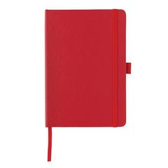 Vue Carnet de notes A5 en cuir reconstitué RCS Sam de couleur rouge| Krokrodeal