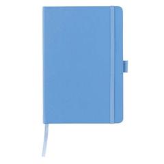 Vue Carnet de notes A5 en cuir reconstitué RCS Sam de couleur bleu| Krokrodeal