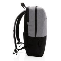 Vue Sac à dos ordinateur 15,6" avec USB et anti RFID de couleur noir| Krokrodeal