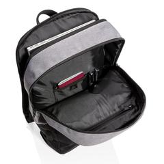 Vue Sac à dos ordinateur 15,6" avec USB et anti RFID de couleur noir| Krokrodeal