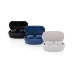 Vue Ecouteurs ENC en plastique recyclé RCS Urban V Palm Springs de couleur blanc| Krokrodeal