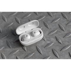 Vue Ecouteurs ENC en plastique recyclé RCS Urban V Palm Springs de couleur blanc| Krokrodeal