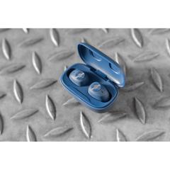 Vue Ecouteurs ENC en plastique recyclé RCS Urban V Palm Springs de couleur bleu| Krokrodeal