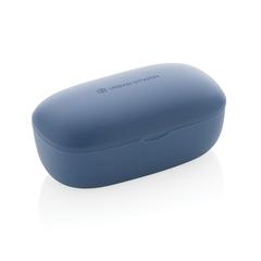 Vue Ecouteurs ENC en plastique recyclé RCS Urban V Palm Springs de couleur bleu| Krokrodeal