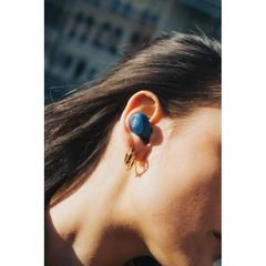 Vue Ecouteurs ENC en plastique recyclé RCS Urban V Palm Springs de couleur bleu| Krokrodeal
