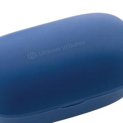 Vue Ecouteurs ENC en plastique recyclé RCS Urban V Palm Springs de couleur bleu| Krokrodeal