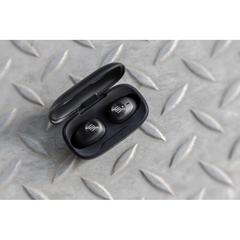 Vue Ecouteurs ENC en plastique recyclé RCS Urban V Palm Springs de couleur noir| Krokrodeal