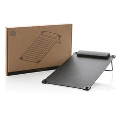 Vue Panneau solaire portable en plastique recyclé 5W Solarpulse de couleur noir| Krokrodeal