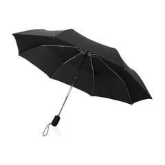 Vue Parapluie automatique 21" Swiss Peak AWARE™ Traveller de couleur noir| Krokrodeal