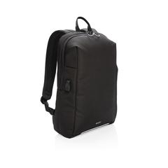 Vue Sac à dos avec port USB A ordinateur 15,6" Swiss Peak AWARE™ de couleur noir| Krokrodeal