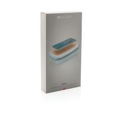 Vue Boîte de stérilisation UV-C avec chargeur sans fil 5W Rena de couleur gris| Krokrodeal
