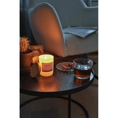 Vue Bougie parfumée avec couvercle en bambou Ukiyo de couleur blanc| Krokrodeal
