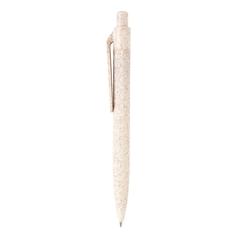 Vue Stylo en fibre de paille de couleur blanc| Krokrodeal