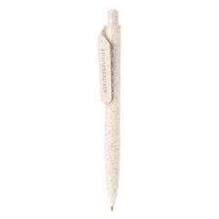 Vue Stylo en fibre de paille de couleur blanc| Krokrodeal