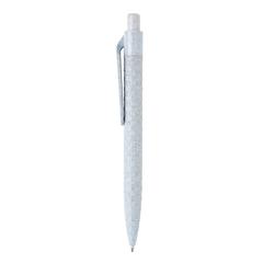 Vue Stylo en fibre de paille de couleur bleu| Krokrodeal
