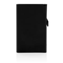 Vue Porte cartes anti-RFID en aluminium de couleur noir| Krokrodeal