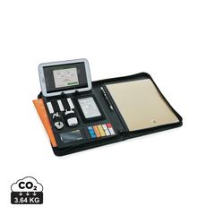 Vue Conférencier technique à fermeture à zip Essential de couleur noir| Krokrodeal