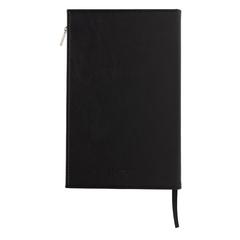 Vue Carnet de notes A5 avec poche à zip Swiss Peak de couleur noir| Krokrodeal