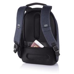 Vue Sac à dos antivol Bobby Hero Regular de couleur bleu| Krokrodeal