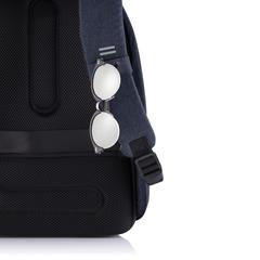 Vue Sac à dos antivol Bobby Hero Regular de couleur bleu| Krokrodeal