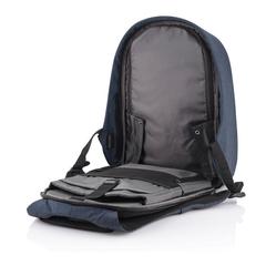 Vue Sac à dos antivol Bobby Hero Regular de couleur bleu| Krokrodeal