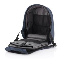 Vue Sac à dos antivol Bobby Hero Regular de couleur bleu| Krokrodeal