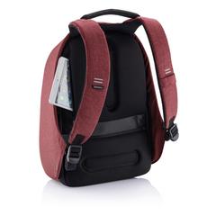 Vue Sac à dos antivol Bobby Hero Regular de couleur rouge| Krokrodeal