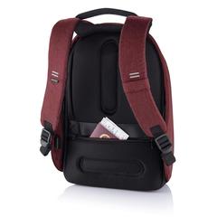 Vue Sac à dos antivol Bobby Hero Regular de couleur rouge| Krokrodeal