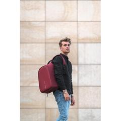 Vue Sac à dos antivol Bobby Hero Regular de couleur rouge| Krokrodeal