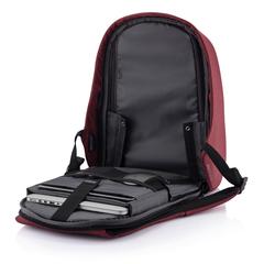 Vue Sac à dos antivol Bobby Hero Regular de couleur rouge| Krokrodeal