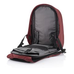 Vue Sac à dos antivol Bobby Hero Regular de couleur rouge| Krokrodeal