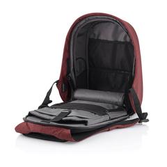 Vue Sac à dos antivol Bobby Hero Regular de couleur rouge| Krokrodeal