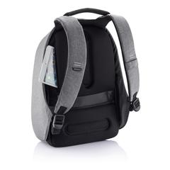 Vue Sac à dos antivol Bobby Hero Regular de couleur gris| Krokrodeal