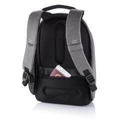 Vue Sac à dos antivol Bobby Hero Regular de couleur gris| Krokrodeal