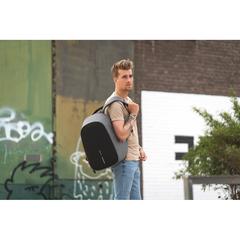 Vue Sac à dos antivol Bobby Hero Regular de couleur gris| Krokrodeal