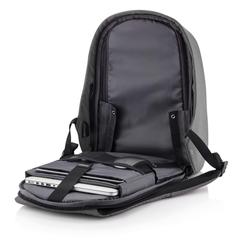 Vue Sac à dos antivol Bobby Hero Regular de couleur gris| Krokrodeal