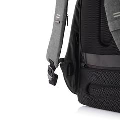 Vue Sac à dos antivol Bobby Hero Regular de couleur gris| Krokrodeal