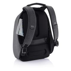 Vue Sac à dos antivol Bobby Hero Regular de couleur noir| Krokrodeal