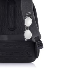 Vue Sac à dos antivol Bobby Hero Regular de couleur noir| Krokrodeal