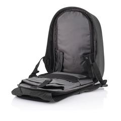 Vue Sac à dos antivol Bobby Hero Regular de couleur noir| Krokrodeal