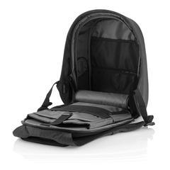 Vue Sac à dos antivol Bobby Hero Regular de couleur noir| Krokrodeal